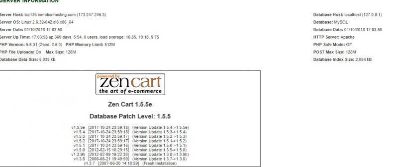 Name:  ZenCartVersion.jpg
Views: 187
Size:  28.3 KB